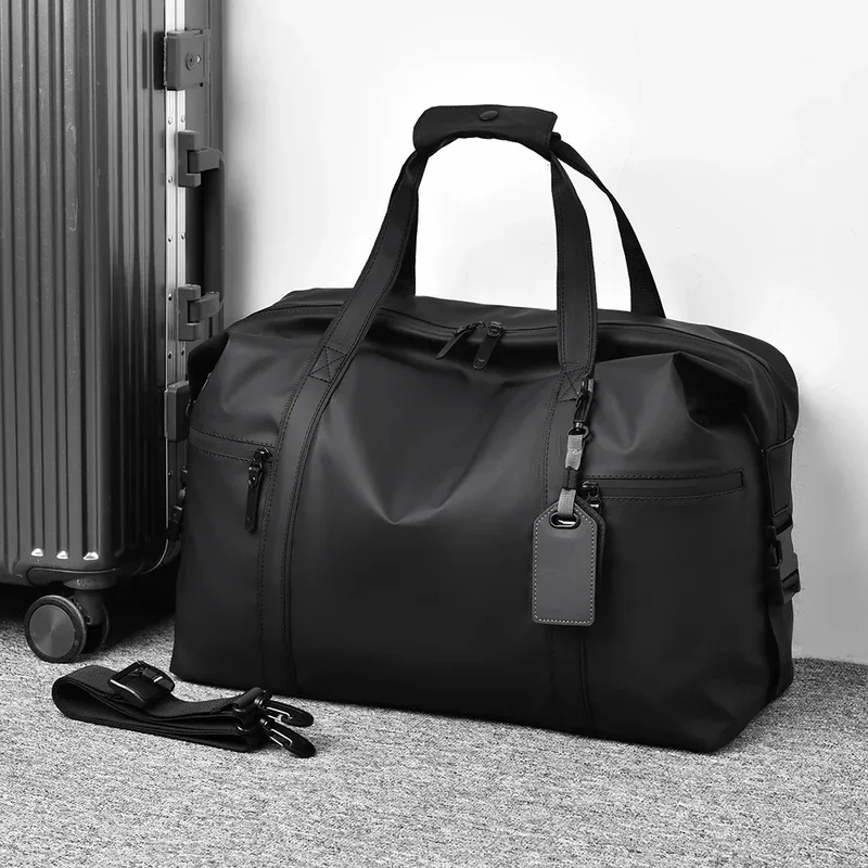 AliExpress - Men's Gym Bag - Black Adjustable Shoulder Strap Duffel Bag for Gym, Travel and Sports Lovers, Fitness Gear Bag