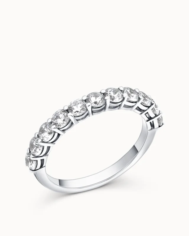 Alliancering Lilian 18K Hvidguld - Diamantring med Laboratoriedyrkede diamanter