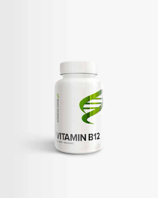 Vegaaninen B12 - 100 tablettia - Body Science B12-vitamiini - Lisäravinteet B12-puutokseen