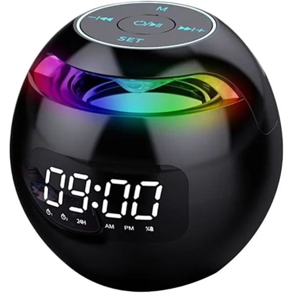 Kelloradio, digitaalinen herätyskello, digitaalinen kello, kannettavat Bluetooth-kaiuttimet, FM-kelloradio
