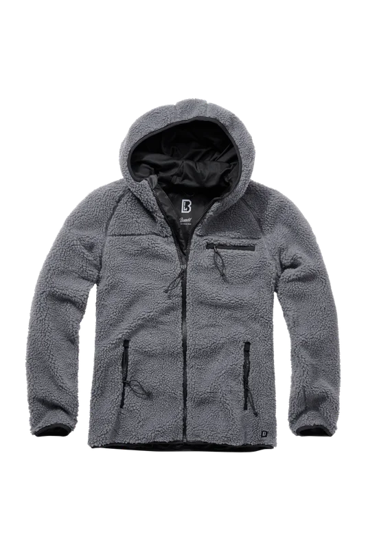 Giacca Moto Brandit Teddyfleece Antracite S