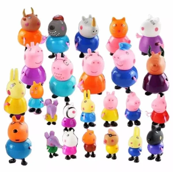 25 st Peppa Pig Family Friends Emily Action Figures Toys - Fast Delivery-FX-