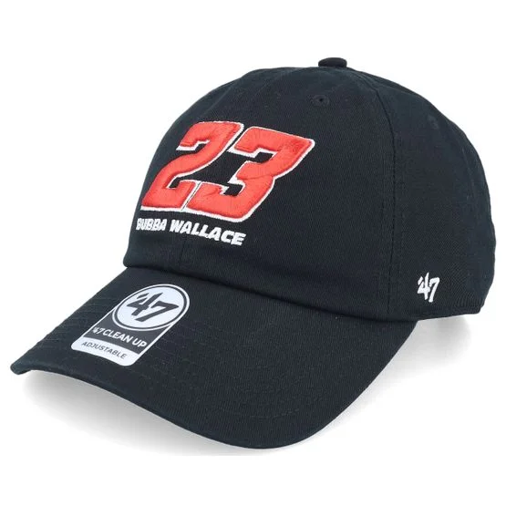 47 Brand - Nascar 47 Clean Up Cap Black Dad Cap Unconstructed Black Cap - Motor @ Hatstore