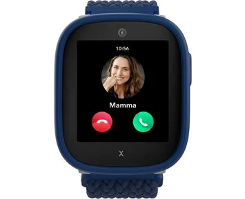 Svart smartklokke for barn med forhåndsinstallert eSIM