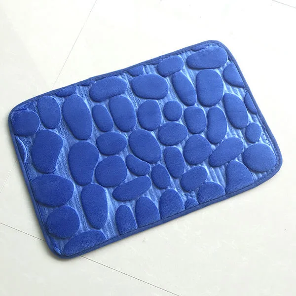 Memory Foam badematter ?? Sklisikre badematter ?? Hurtigvask & renseri badematter (40 x 60 cm) - (blå)