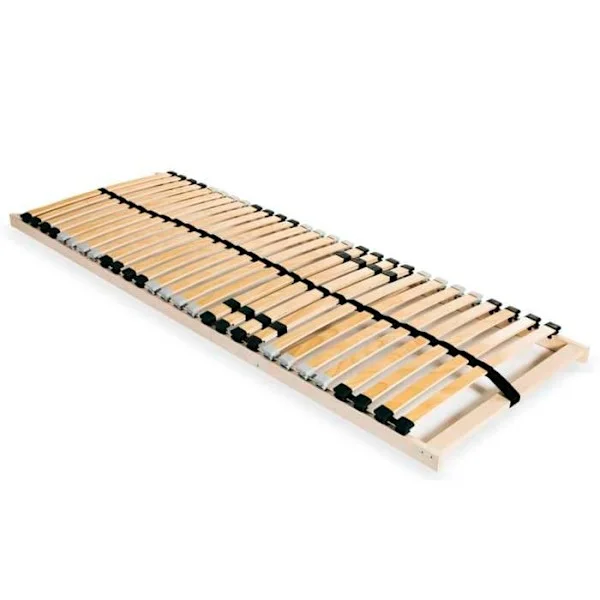 Sengebund med lameller - Eksklusiv Hus - 80 x 200 cm - 28 lameller (7 zoner) - Ramme i massiv bøg