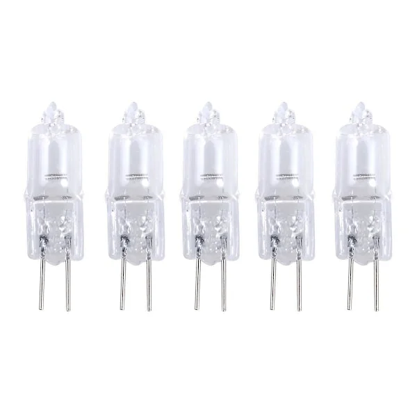 5 st 5w 12v 2900k G4 Bas Bi-pin Kristall Lampa Halogenlampor För Skåpbelysning Spotlight[GPA]