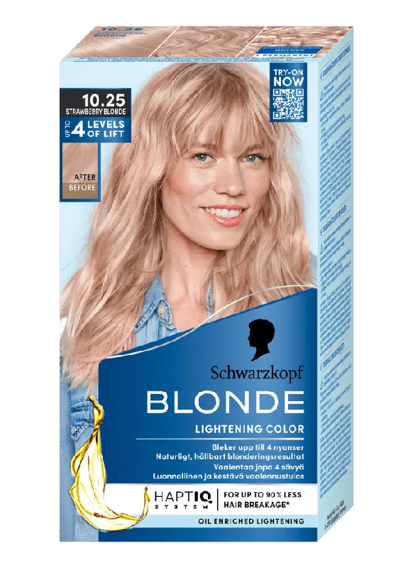 Schwarzkopf Blonde Hair Lightening - Strawberry Hårfärg Dam 3pcs