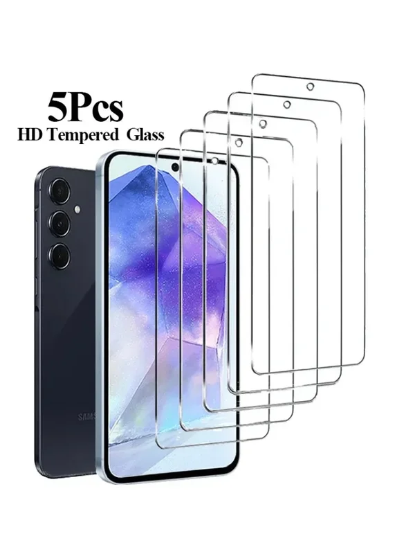 AliExpress - HD-Displayschutzfolie für Samsung S23 A55 A35 A54 S25, gehärtetes Glas für Samsung S24 S21 S22 Glimmer Galaxy S24 Ultra S23 FE