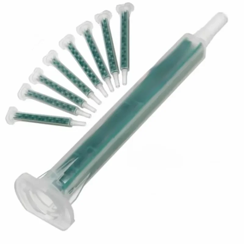 AliExpress - 50 stks 2 K Lijm Mengtips Mixer Nozzles Mixer Tips Statische Mixer Resina Epoxy Epoxyhars Epoxylijm Spuit Accessoires
