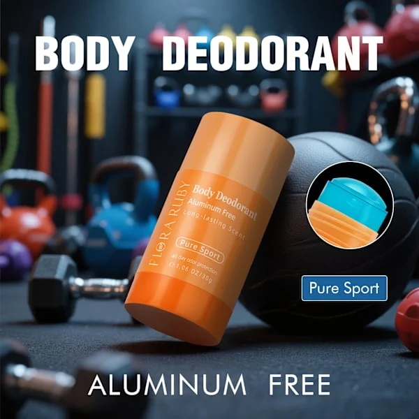 1 stk. Bærbar deodorant balm, aluminiumsfri fast deodorant balm til at reducere armhulelugt, langtidsholdbar, tør og uden rester deodorant stick.