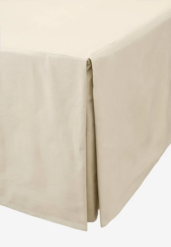 Cellbes of Sweden - Sängkappa med dekorativa veck - ljusbeige - - 120 x 200 + 45 cm