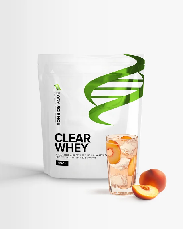 Body Science Clear Whey Peach - persikan makuinen proteiinijauhe