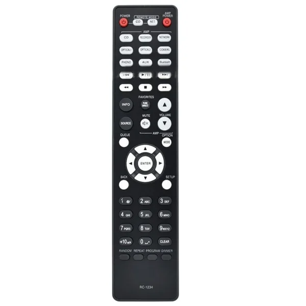 RC-1234 AV-vastaanotin kaukosäädin Denon PMA-600NE DCD-600NE vahvistimelle