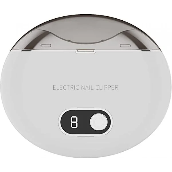 Automatisk neglklipper, elektrisk neglklipper, automatisk sikker fingerneglklipper og fil, oppladbar negltrimmer