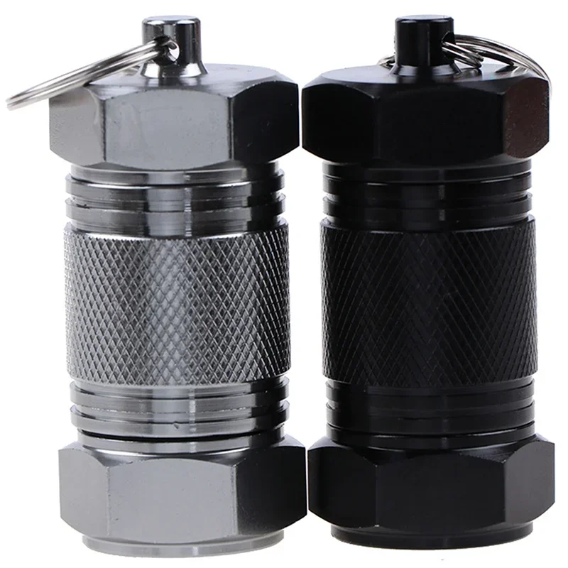 AliExpress - Waterdichte Seal Tank Aluminium Capsule Container Drug Organizer Pocket Pillendoosjes voor Outdoor Emergency Geneeskunde Opslag Flessen