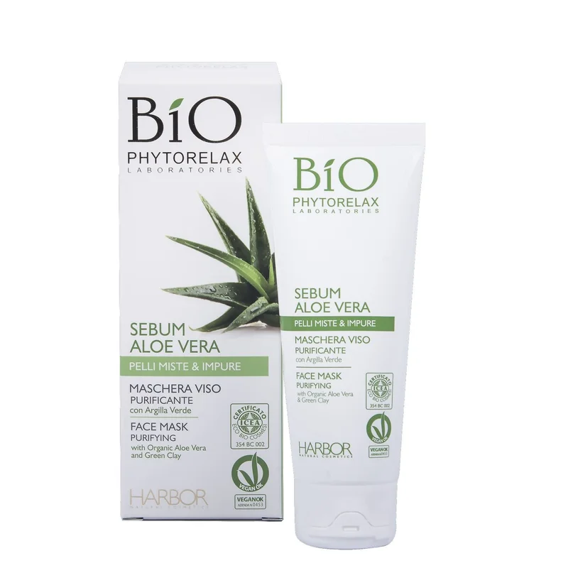Phytorelax Skincare Vegan & Organic Maschera Viso Purificante 75ml - Maschera Purificante viso