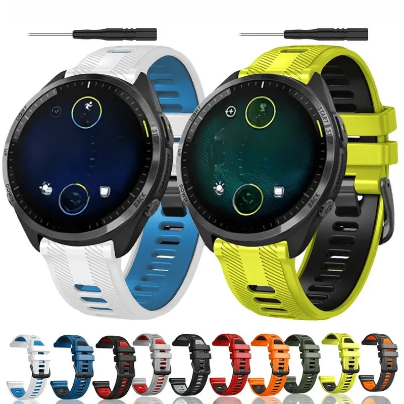 AliExpress - Bracelet de montre 22mm pour Garmin Forerunner 965, en Silicone, pour Forerunner 945 935 745, ceinture de remplacement