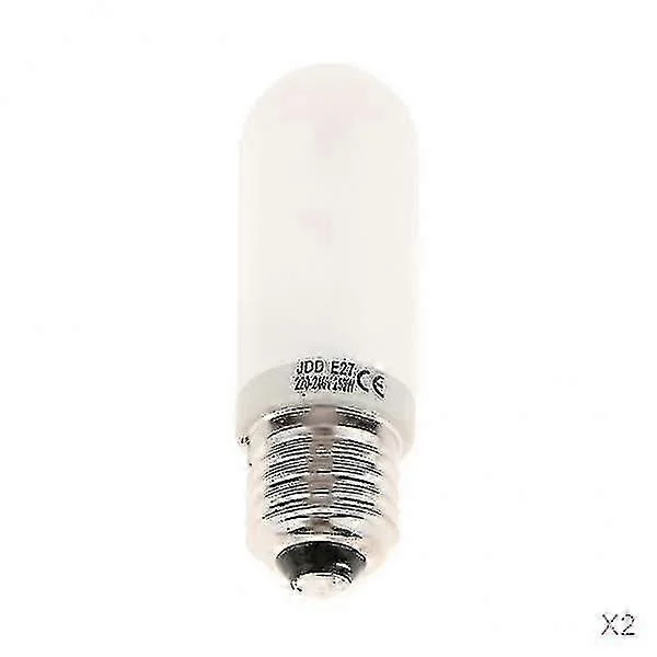 2x Jdd Type 250w 220-240v E27 Frosted Halogen Pære Modellampe Rør