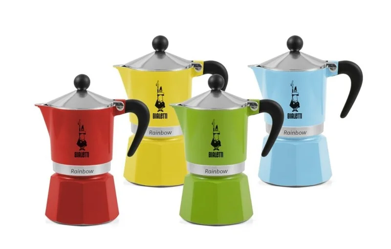 Bialetti Rainbow espressokanne, 6 kopper, gul