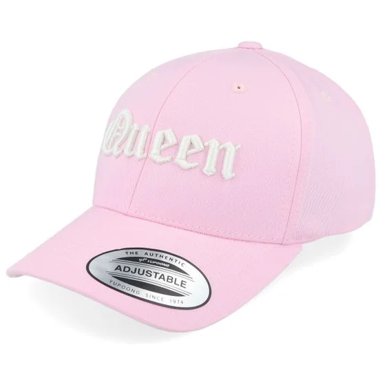 Kiddo Cap - Rosa adjustable Caps - Kids Queen Old English 3d Pink Adjustable @ Hatstore