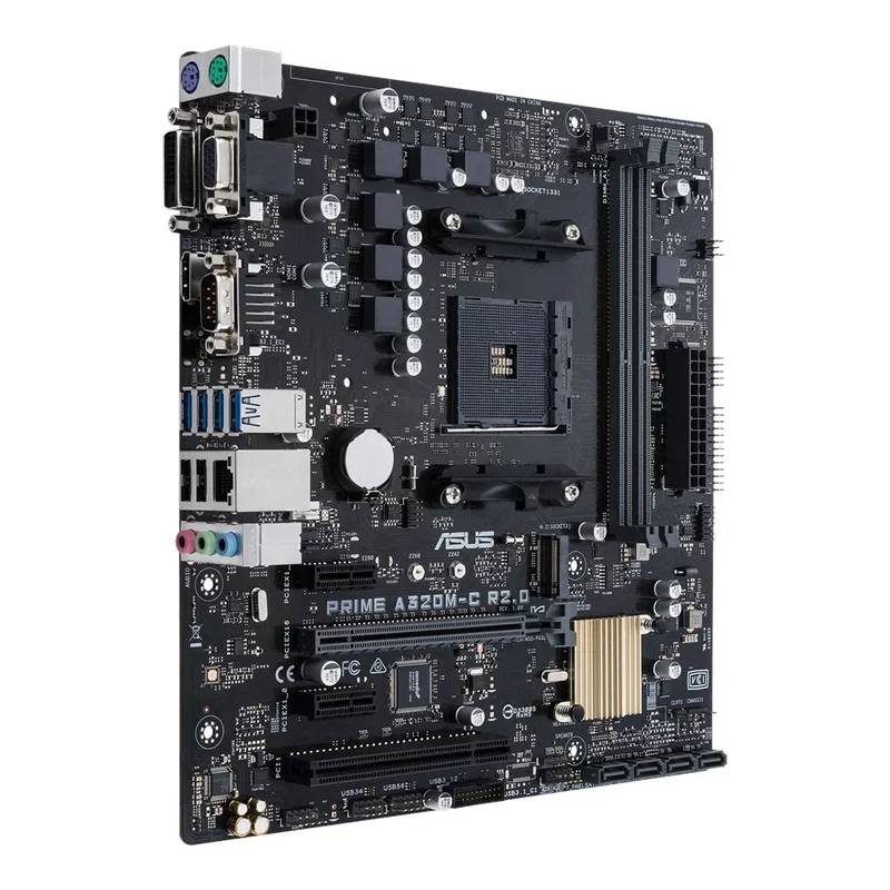 AliExpress - ASUS PRIME A320M-C R2.0 carte mère prise en charge AMD Ryzen 5 5600 Ryzen 7 5700X3D DDR4 3200Mhz NVME M.2 PCIe 3.0 AM4 carte mère mATX