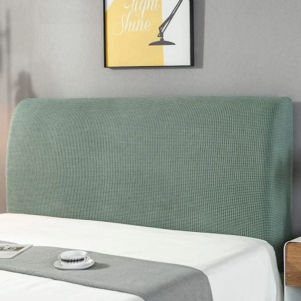 (Grön, 140-160cm) Sänggavelsskydd HAMON Sänggavelöverdrag Solid Design Sänggavelöverdrag Hussen Sänggavelöverdrag Tvättbart Avtagbart Enfärgat Sovrum