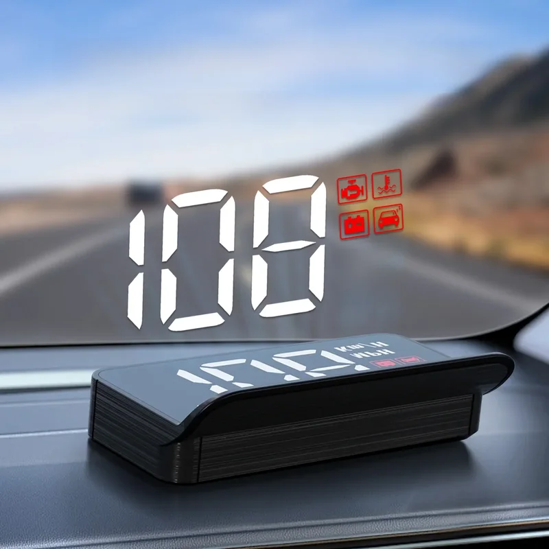 AliExpress - M3 hud obd2 display an bord computer auto head-up display windschutz scheibe große schrift projektions E-OBD und gps geeignet für alle 