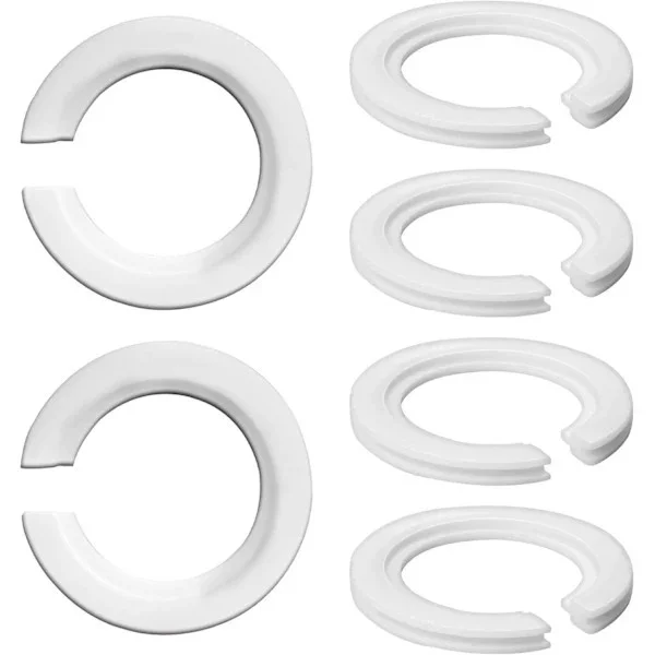 Lampeskærm adapterring E27 til E14, lampeskærm adapter reduktionsskive E27, skrue-i lampeskærm adapterring - 6-pak