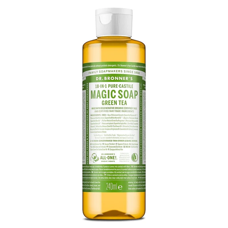Dr. Bronner's All-One Magic Soap Green Tea 240 ml, Tøj & Bolig, Rengøring, Øvrigt