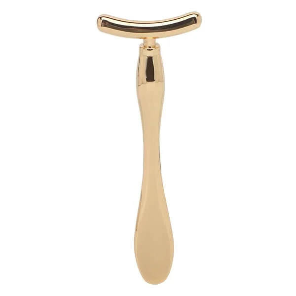 Golden Eye Cream Applicator Massager Zinc Alloy T-shaped Eye Massage Stick to Reduce Swelling