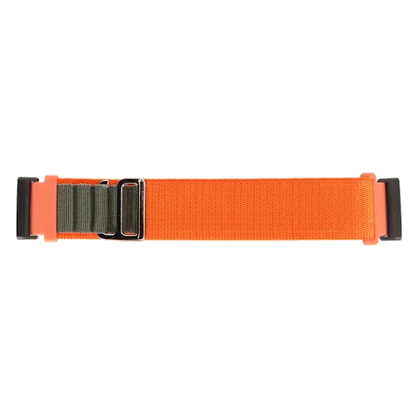 Joustava kudottu nailoninen älykellon ranneke, vaihtotarvike Fitbit Versa 4 3 Sense 2:lle, oranssi ja vihreä