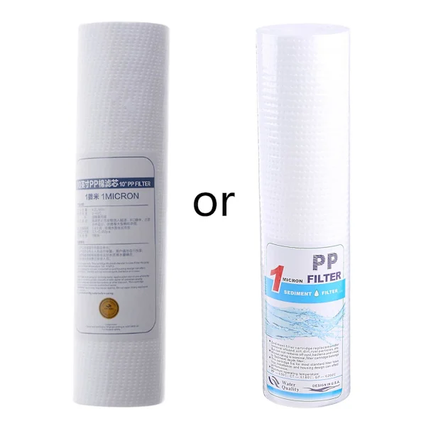 10" Water Purifier Pp Filter Cartridge 1 Micron Silt Filter Sediment Replacement