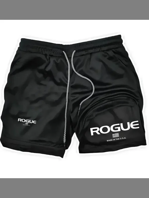 AliExpress - Rogue Gyms Short de sport pour homme Four Seasons Sportswear Short moulant double couche 2 en 1 Short de sport