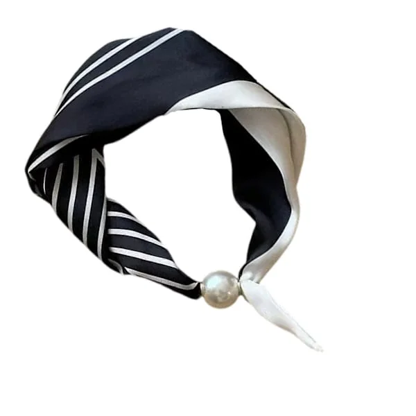 Fashion Silk Scarves med säkra pärlor Magnetlås Dam Halsduk Accessoar Dekorativ Halsduk Omlott Daglig Användning Flerfärgad