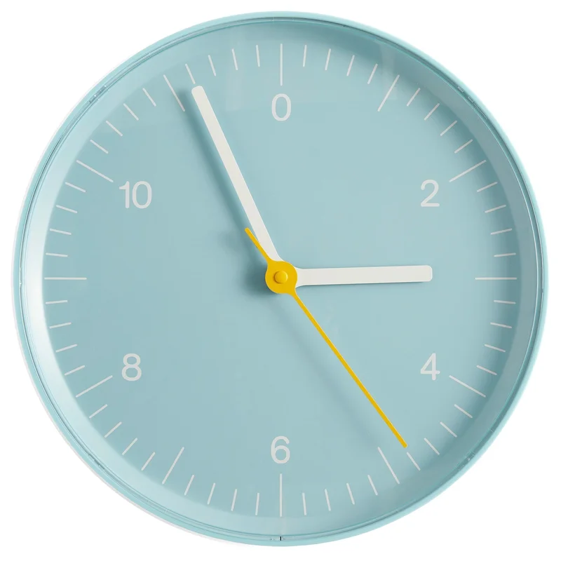 Hay Wall Clock veggklokke, blå