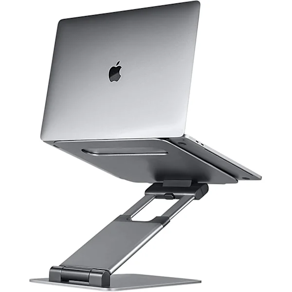 Laptop Stand, Riser Computer Tablet Stand, Foldable Portable Desk Stand Grey