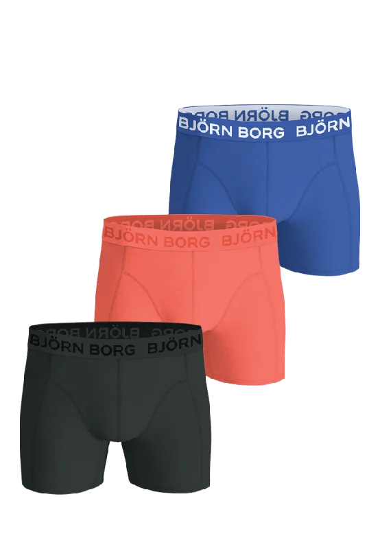 Björn Borg Cotton Stretch Boxer 3-Pack Kalsonger Herr Flerfärgad S