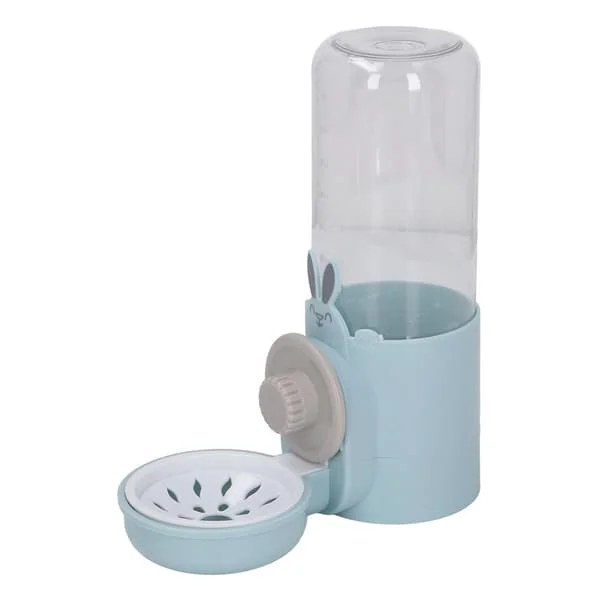 Automatic Pet Water Dispenser Multifunctional 500ml Large Capacity Hanging Cage Dog Water Feeder for Dogs Cats Pets Blue