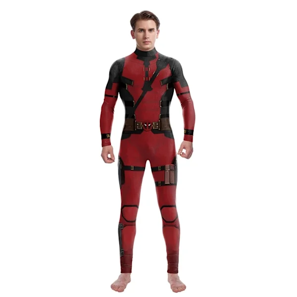 Voksen Deluxe Deadpool Halloween Kostume, Superhelt Halloween Kostume til Mænd