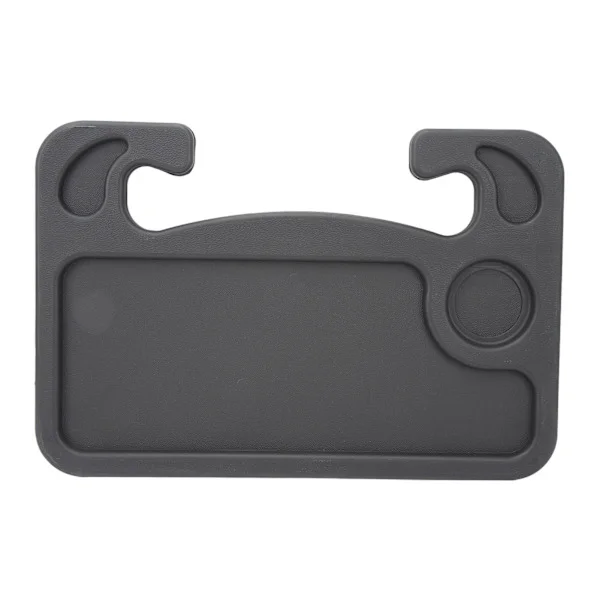 Car Steering Wheel Desk Double Sided Tray Cup Holder Pen Slot Multifunctional Auto Table Black