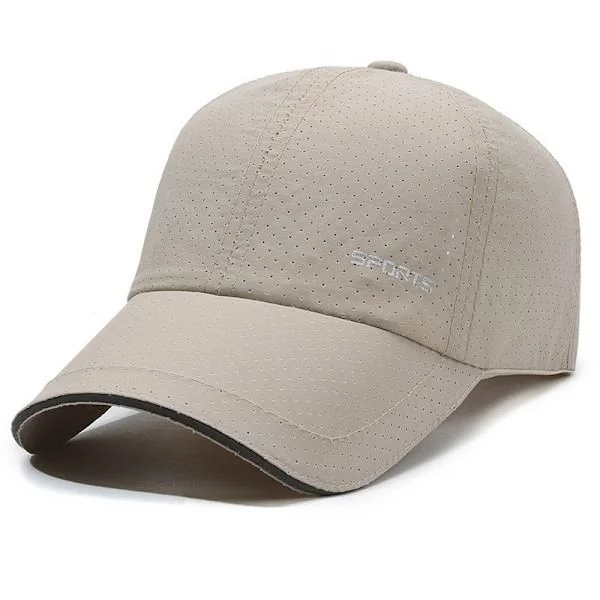 Sommar ohut nopeasti kuivuva lippis miesten lippis ulkoilu aurinkohattu rento kalastus aurinkohattu baseball-lippis Khaki Khaki