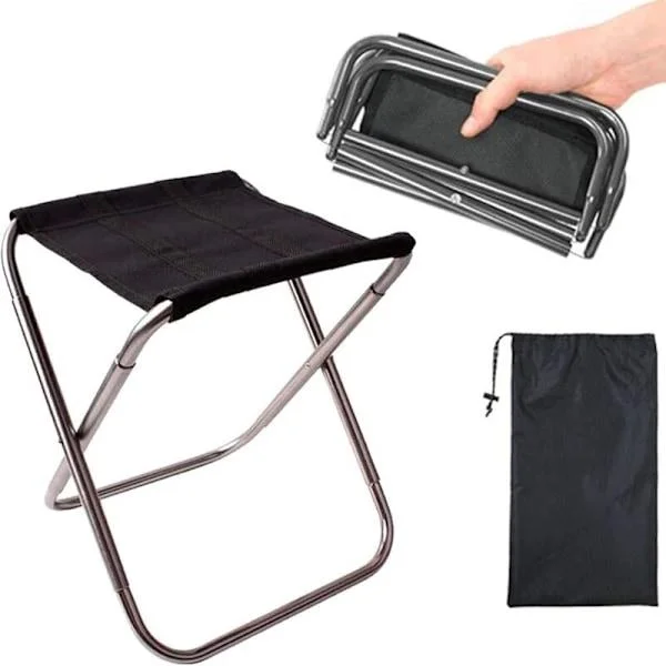 Folding Camping Stools, Small Portable Folding Stool, Folding Ultralight Chair, Portable Folding Seat, Small Aluminum Camping Chair, for Fart