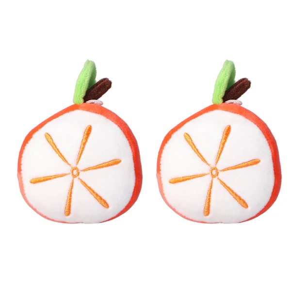 2pcs Pin Cushions Cute Cartoon Orange Shaped Cotton Needle Holders for DIY Craft Sewing Knitting