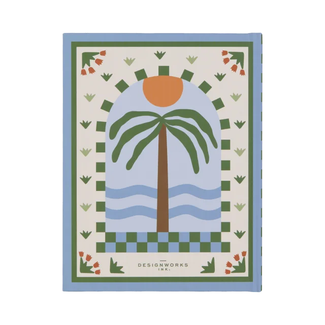 DesignWorks Ink Skrivbok A5 Adopo - Palm Kontor & papper Unisex ONESIZE