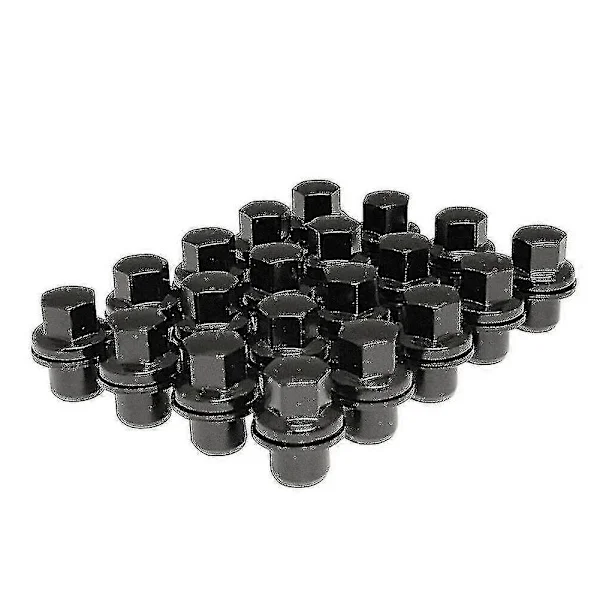 【DENGTU】20 svarta hjulbultar M14x1.5 Passar för Land Range Rover Sport Hse Lr3 Lr4 Lr2 Hjul