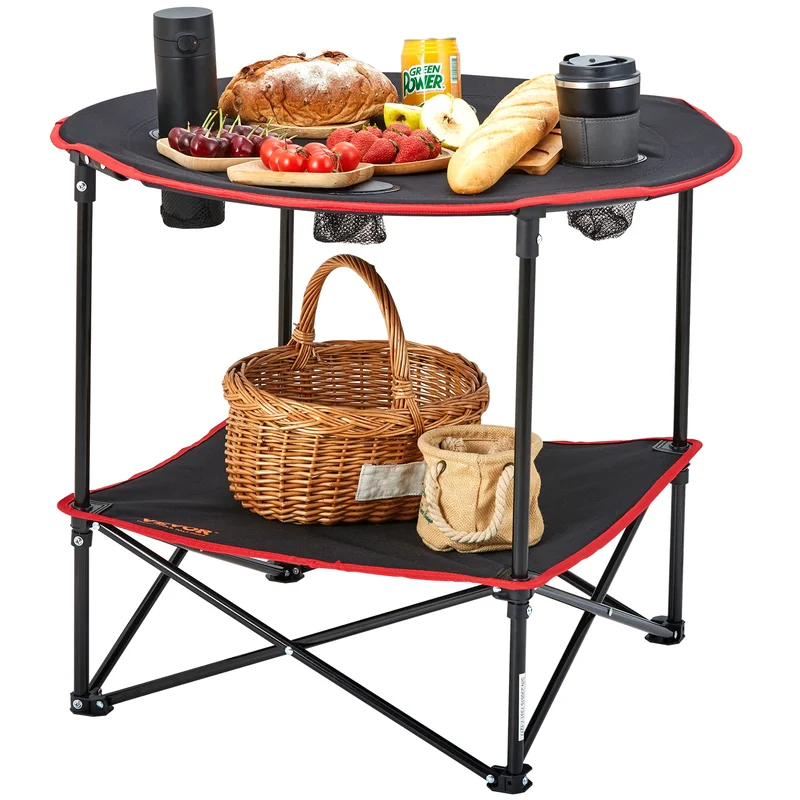 AliExpress - SucceBuy Table de camping pliante Tables d'appoint extérieures Table pliante légère Table de travail ultra compacte en tissu Oxford 600D 