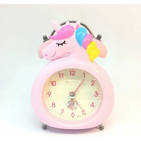 Unicorn Alarm Clock for Kids with Night Light and Snooze Function for Bedroom, Kids Party, and Room Decor (Pink)