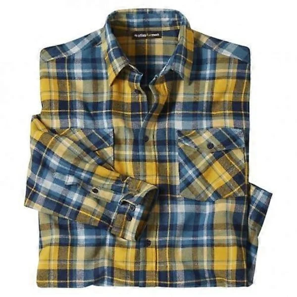 Atlas For Men Miesten Ruudullinen Flanellipaita