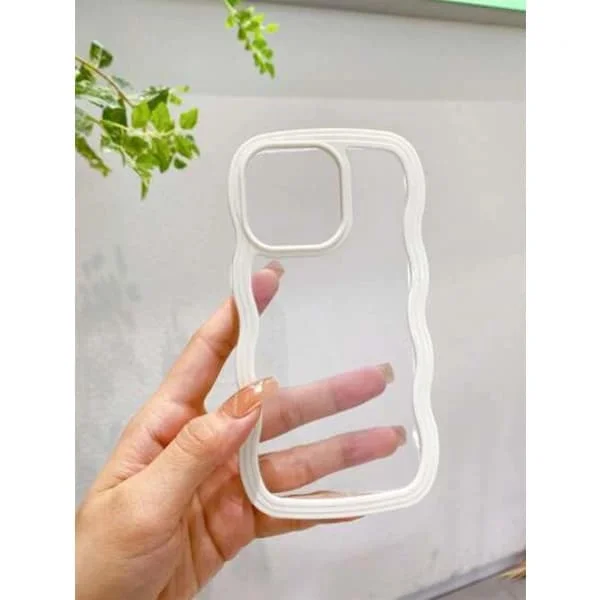 Apple 3D kaksi-yhdessä Big Wave -puhelinkotelo, putoamisenesto, hikoilunesto, sormenjälkienesto valkoinen iPhone 16 Plus valkoinen iPhone 16 Plus